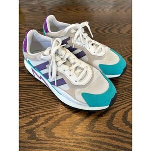 Adidas Tresc Run White Purple Aqua Shoes Mens 9